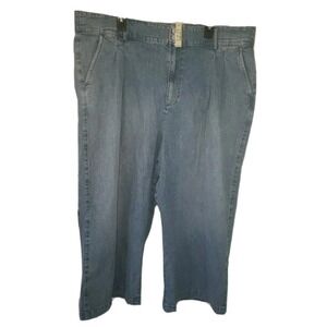 Madewell Denim Capri Crop Pants Women's Plus Size 22 Light Wash Blue NWT